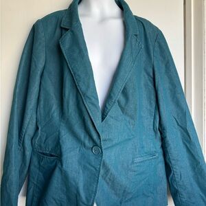 New Directions Teal Blazer for Women